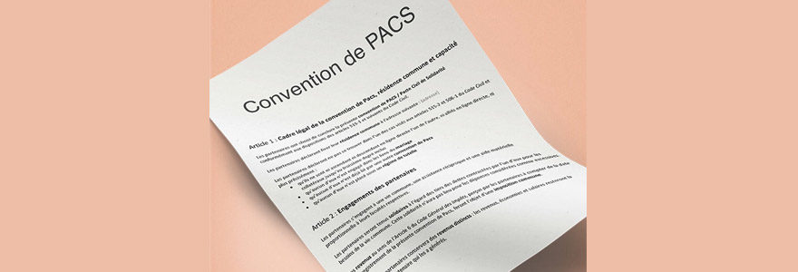 convention de PACS