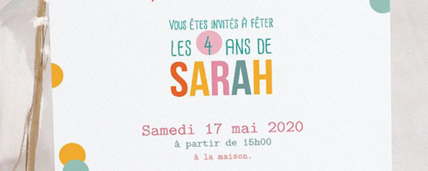 cartes d’invitation anniversaire