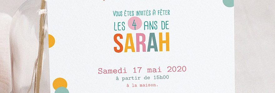 cartes d’invitation anniversaire